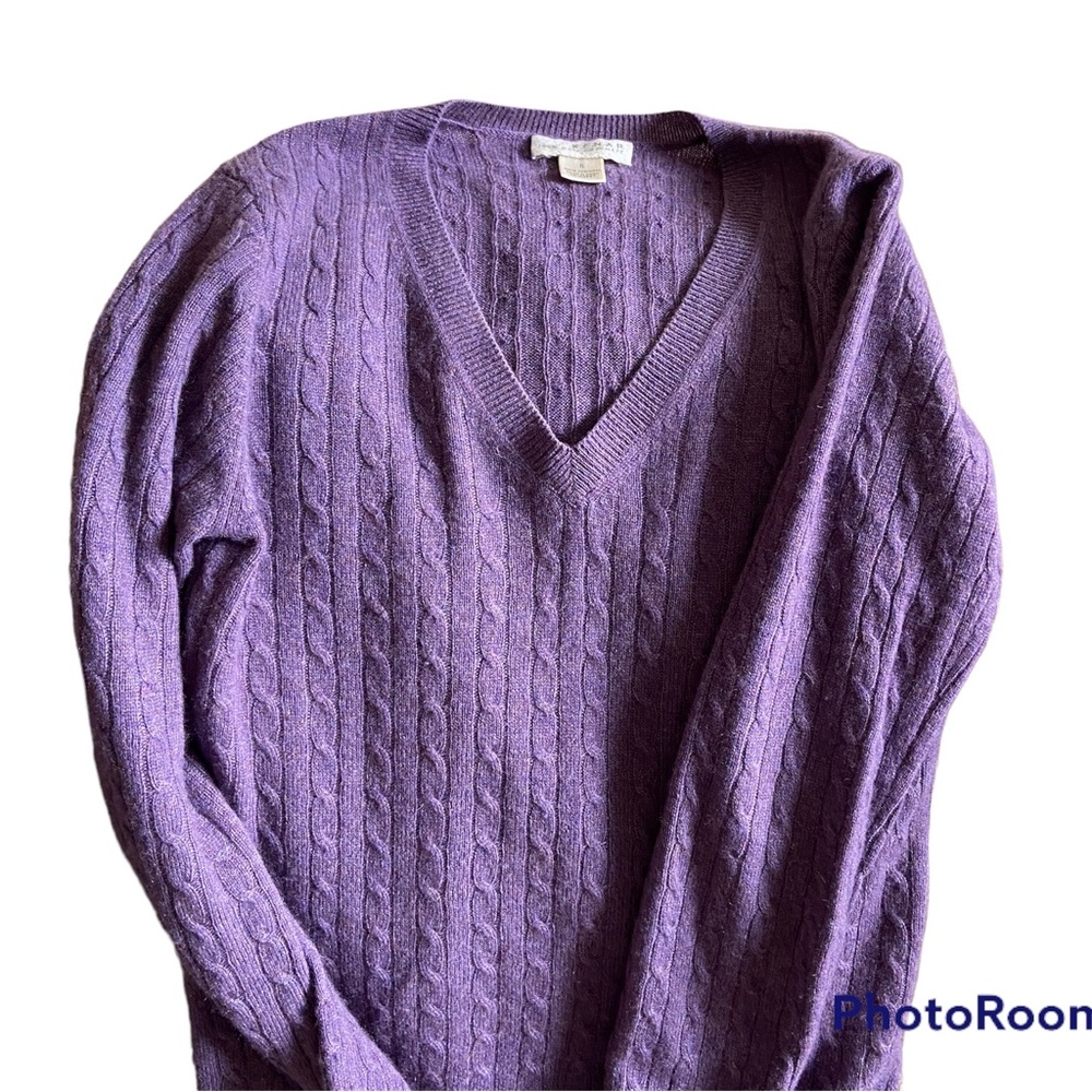 Kenar 100% Cashmere V-neck Sweater - Size Small S - EUC